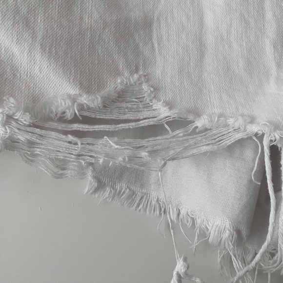 Pistola white denim cut-off shorts - Picture 3 of 5